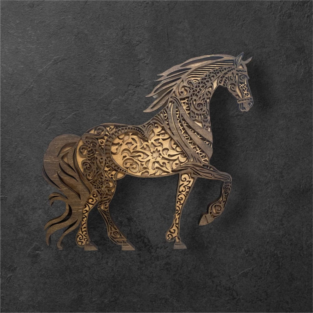 Layered Wooden Horse