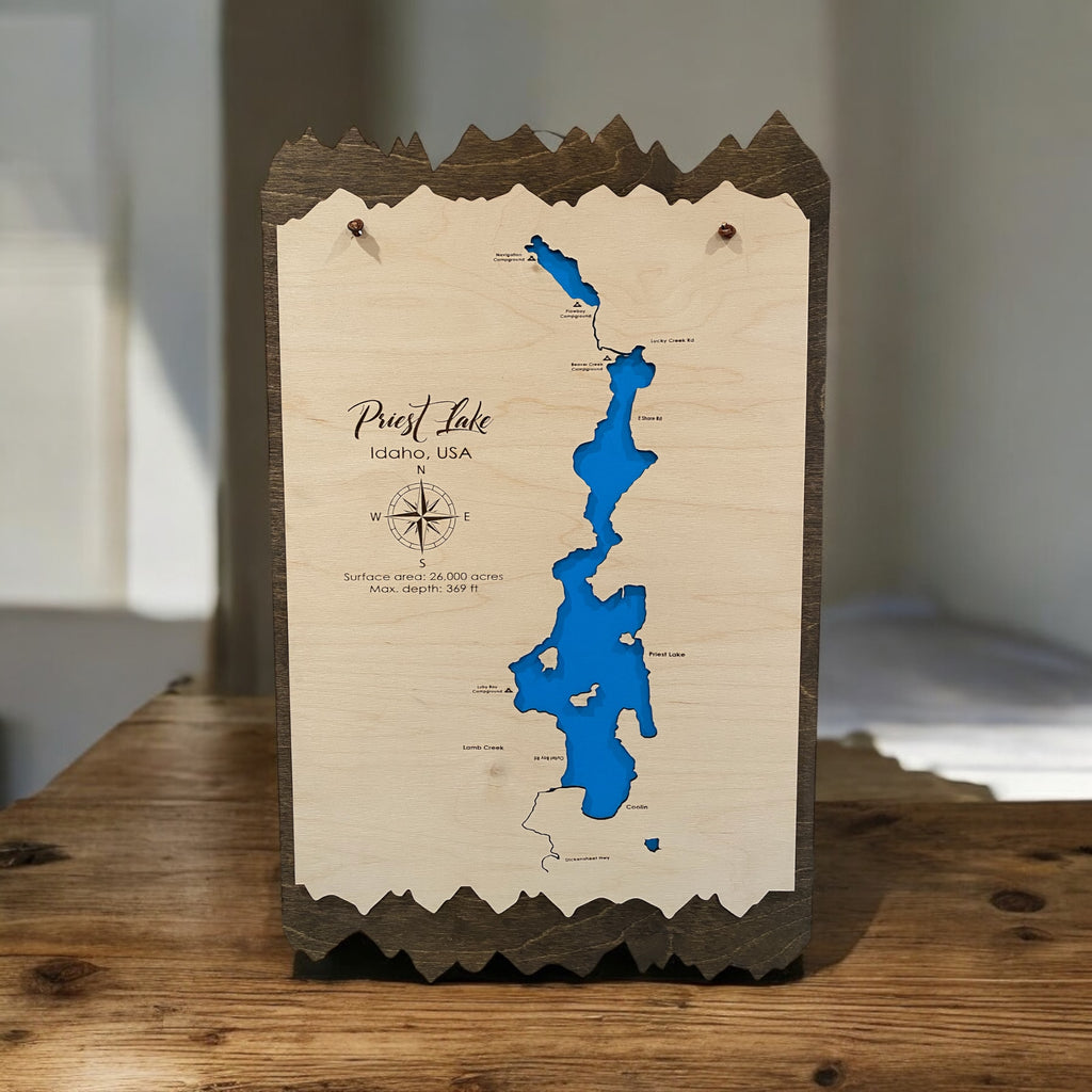 Priest Lake Wood Map
