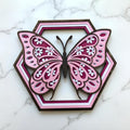 Layered Wooden Butterfly Wall Art