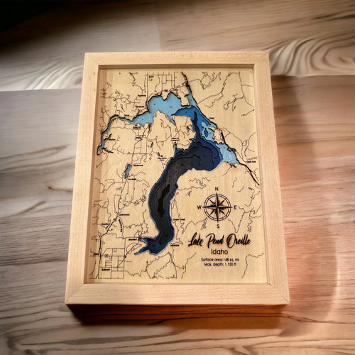 Bathymetric Lake Pend Oreille