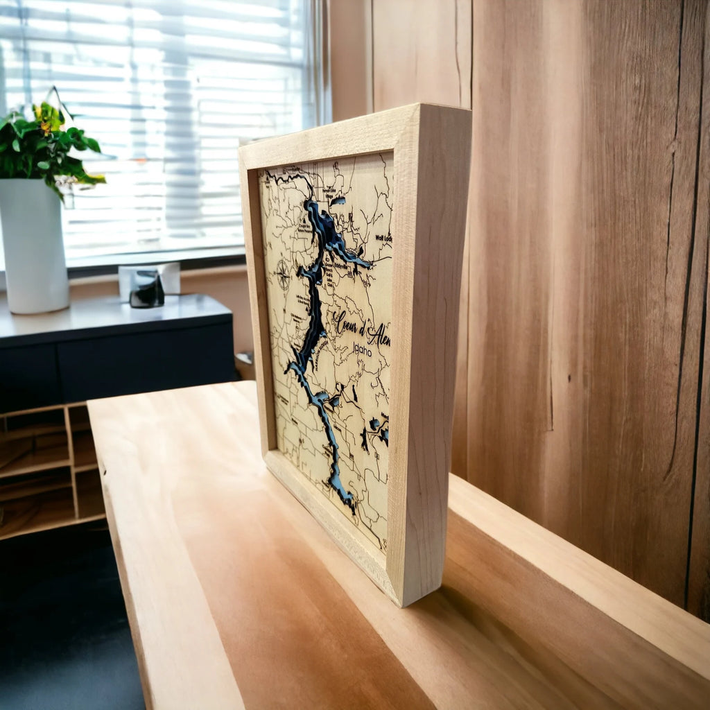 Bathymetric Lake Coeur d Alene