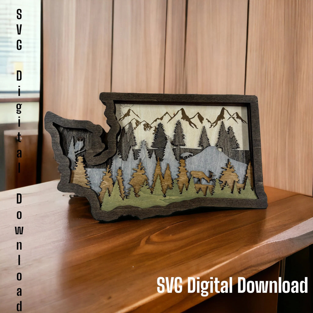 Washington State SVG Digital File