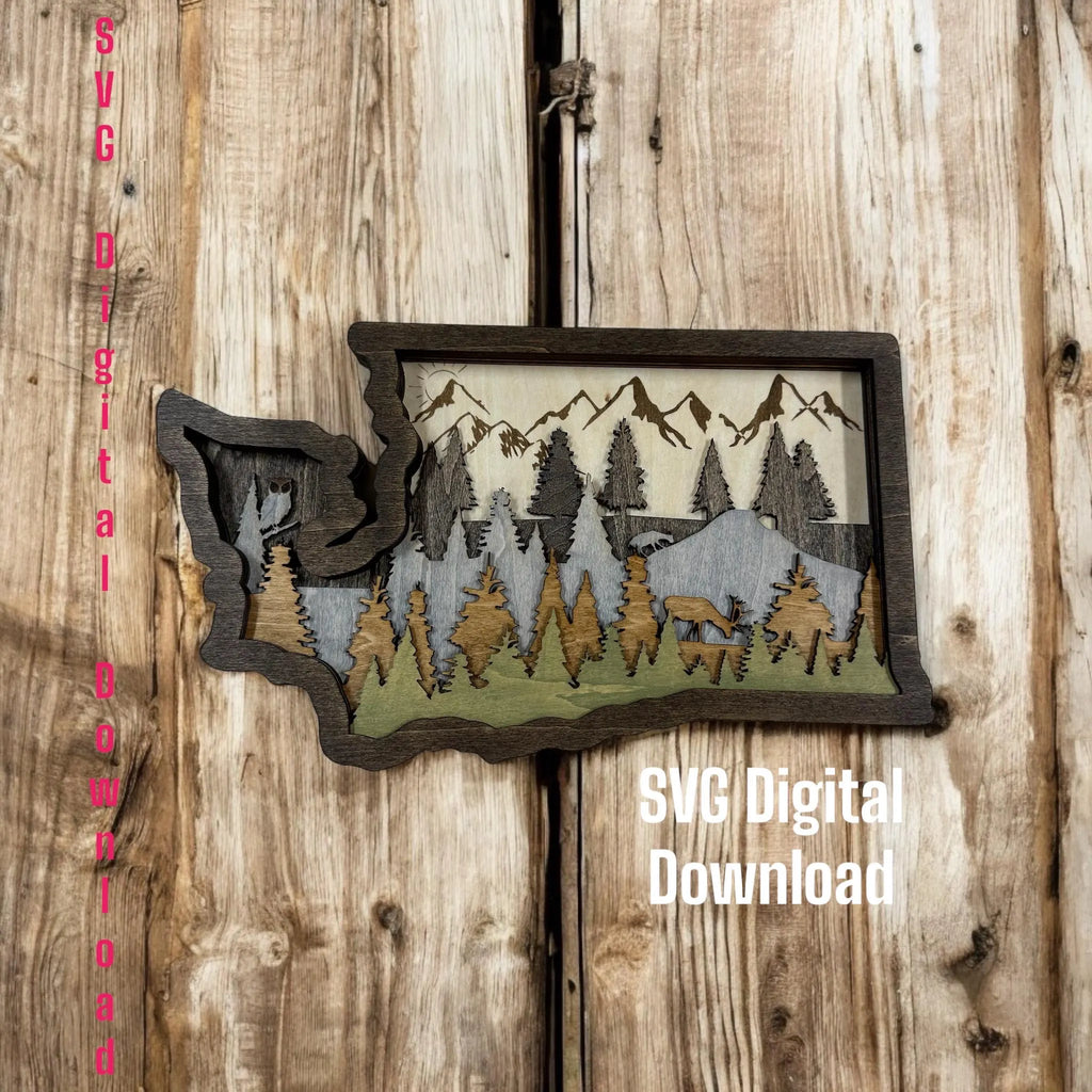 Washington State SVG Digital File
